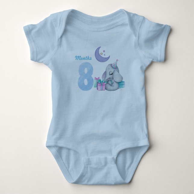 Eight months baby bodysuit (Front)