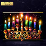 Eight Nights of Light! Watercolor Menorah<br><div class="desc">Eight Nights of Light! Watercolor Menorah</div>