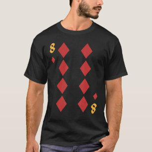 Eight Of Diamonds Deck Of Cards Halloween Group Co T-Shirt