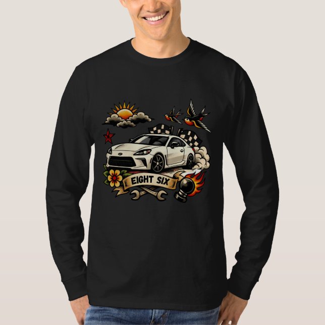 Eight Six Long Sleeve – House of Hachi T-Shirt (Front)