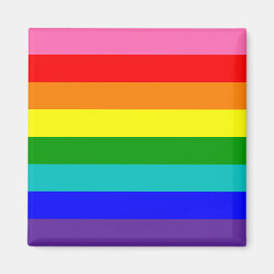 Eight Stripe Rainbow Pride Flag Magnet