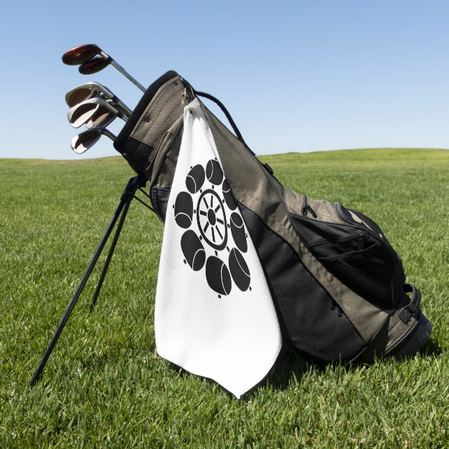 EIGHT-WHEEL GOLF TOWEL (Green)