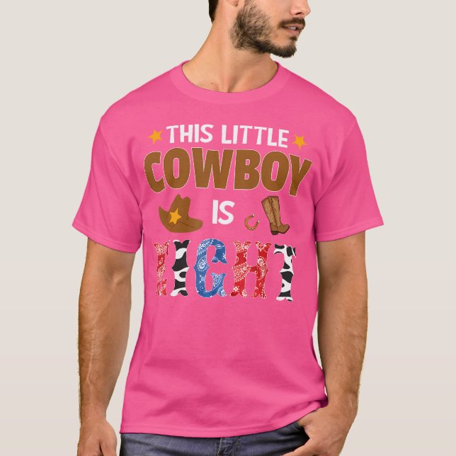 Eight Year Old Cowboy 8Th Birthday Party Western R T-Shirt (Front)