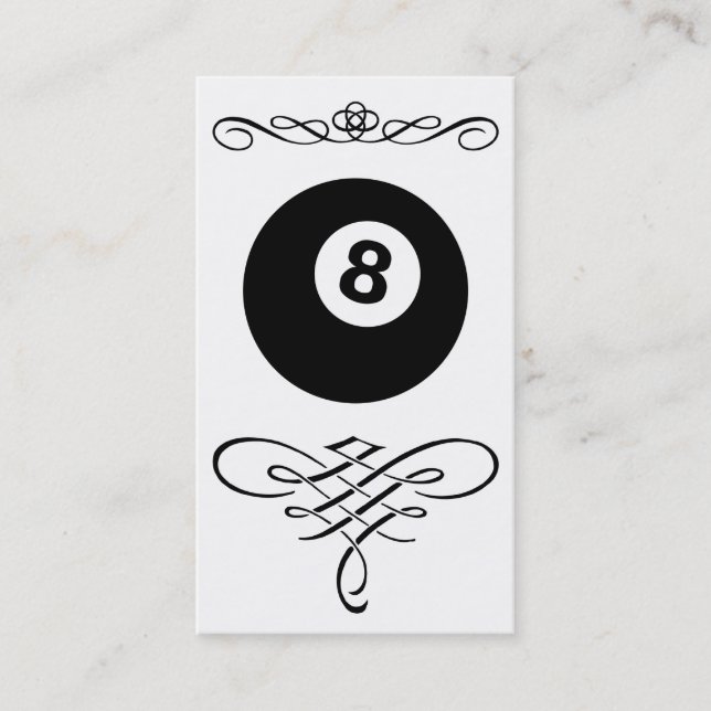 eightball flourish business card (Front)