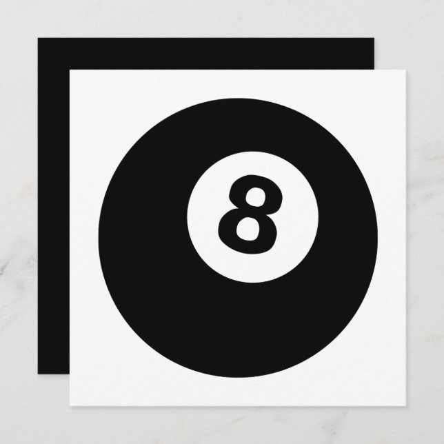 eightball invitation (Front/Back)