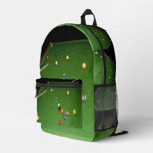 Eightball Table With Balls Oil Paint, Backpack