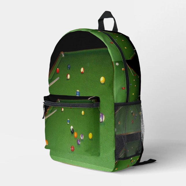 Eightball Table With Balls Oil Paint, Backpack (Back Corner Right)