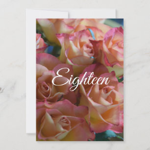 Eighteen Roses 18th Birthday Party Invitation