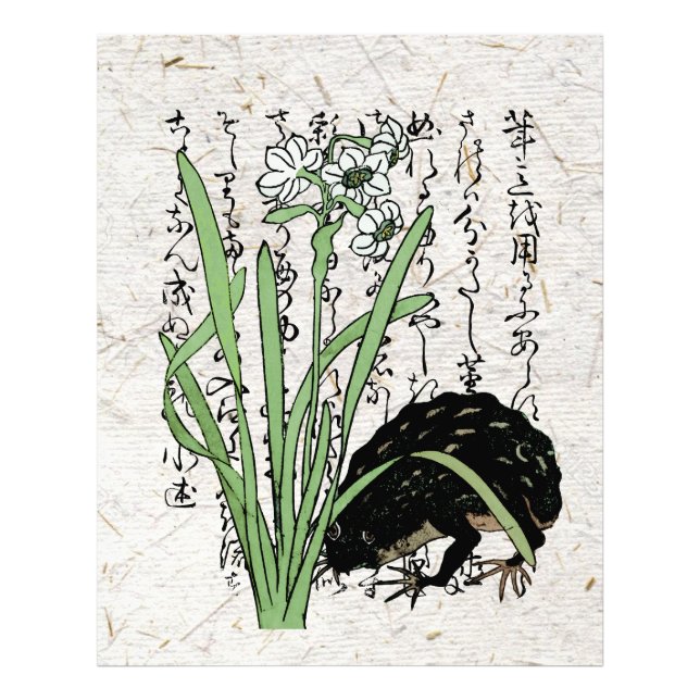 Eighteenth Century Japanese Botanical Frog Toad  Photo Print (Front)