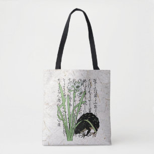 Eighteenth Century Japanese Botanical Frog Toad  Tote Bag