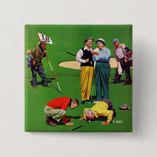 Eighteenth Hole 15 Cm Square Badge (Front)