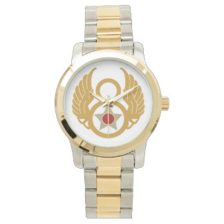 Eighth Air Force Oversized Two-Tone Bracelet Watch