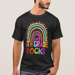 Eighth Grade Rocks First Day Team 8th Grade Rainbo T-Shirt