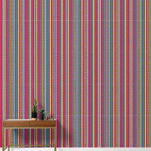 Eighties Colourful Stripes Pattern Eighties Wallpaper