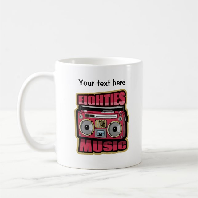 Eighties Music Stereo Coffee Mug (Left)