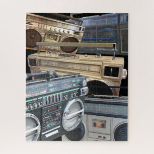 Eighties Retro 80s Boom Box Boombox Ghetto Blaster Jigsaw Puzzle