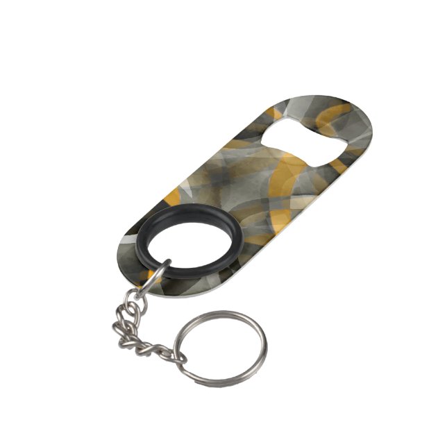 Eighties Retro Mustard Yellow and Grey Abstract Cu (Back Angled)