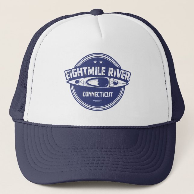 Eightmile River Connecticut Kayaking Trucker Hat (Front)