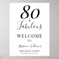 Eighty and Fabulous 80th Birthday Party
