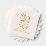 Eighty & Elegant 80th Birthday Gold Foil Napkins<br><div class="desc">Celebrate a milestone in style with our Eighty & Elegant 80th Birthday Gold Foil Napkins. Featuring shimmering gold foil lettering on crisp, high-quality napkins, these elegant party essentials add a touch of luxury to any birthday celebration. Perfect for serving appetizers, desserts, or cocktails, they bring a sophisticated sparkle to your...</div>
