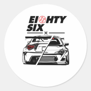 Eighty Six 86 Classic Round Sticker
