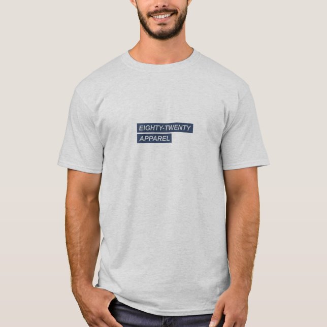 Eighty-Twenty Apparel Double Banner Logo  T-Shirt (Front)