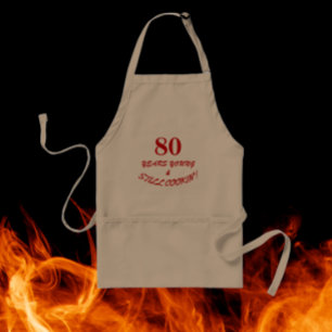 Eighty Years Young and Still Cookin' Personalised Standard Apron
