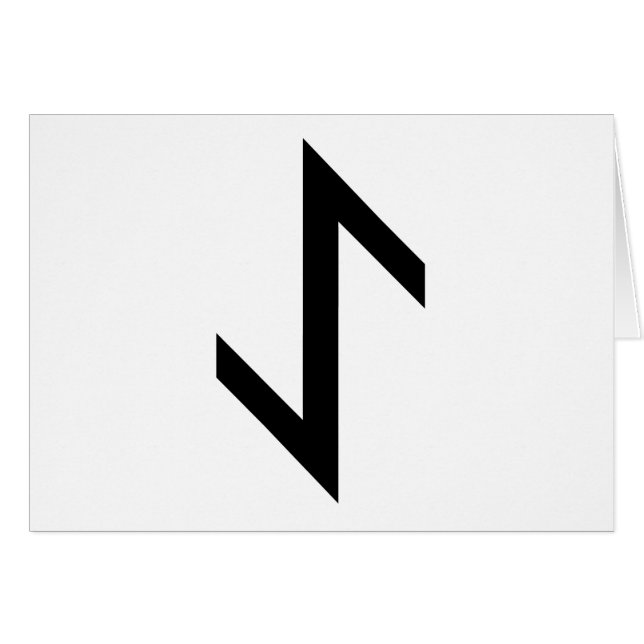 EIHWAZ RUNE (Front Horizontal)