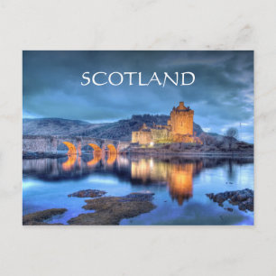 Eilean Donan Castle at Night Postcard