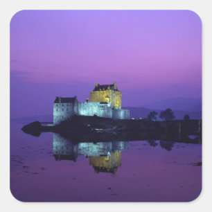 Eilean Donan Castle, Highlands, Scotland Square Sticker