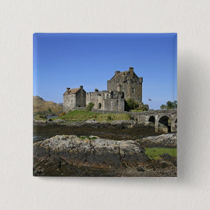 Eilean Donan Castle, Scotland. The famous Eilean 2 15 Cm Square Badge