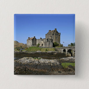 Eilean Donan Castle, Scotland. The famous Eilean 2 15 Cm Square Badge