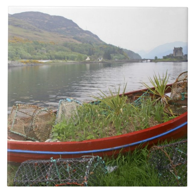 Eilean Donan Castle, Scotland. The famous Eilean 4 Tile (Front)