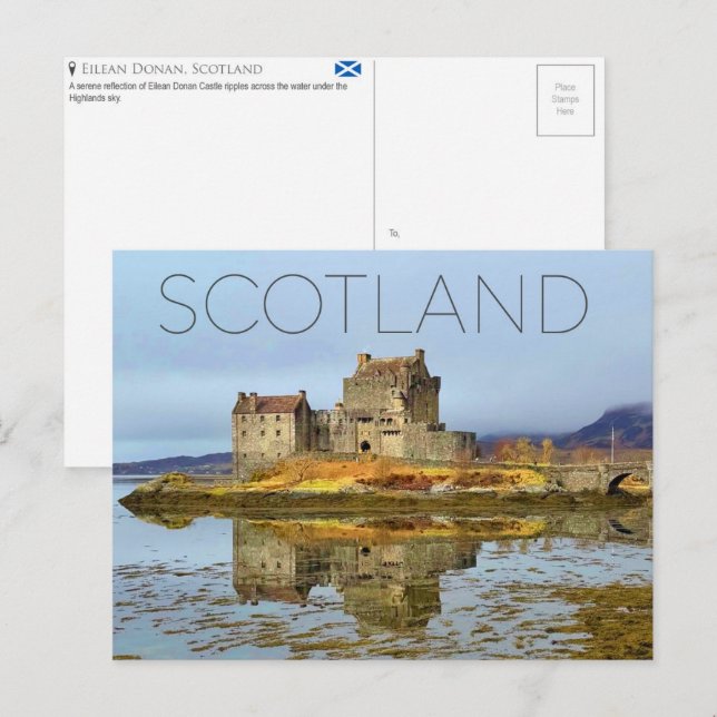 Eilean Donan, Scotland Travel Postcard (Front/Back)