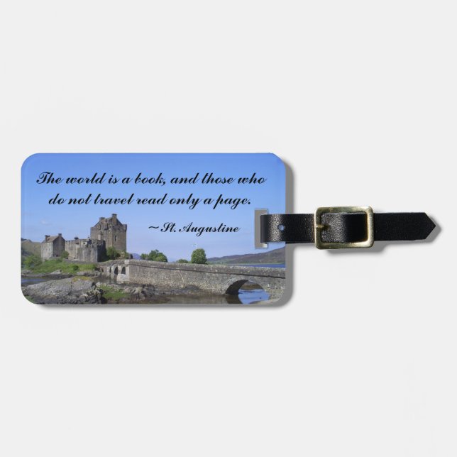 Eilean Donan Scottish Castle Luggage Tag (Front Horizontal)