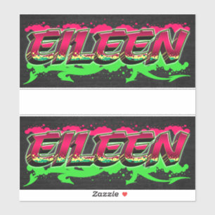 Eileen Vorname Name Graffiti Aufkleber Sticker