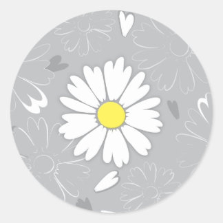 Eilin's Daisy Flower Classic Round Sticker
