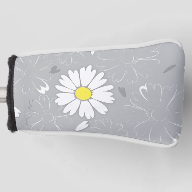 Eilin's Daisy Flower Golf Head Cover (Front)