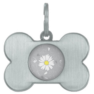 Eilin's Daisy Flower Pet ID Tag