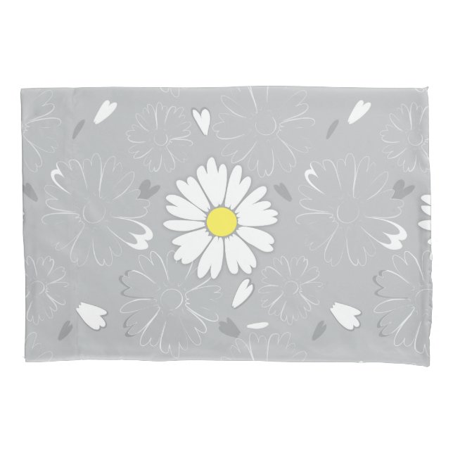 Eilin's Daisy Flower Pillowcase (Front)