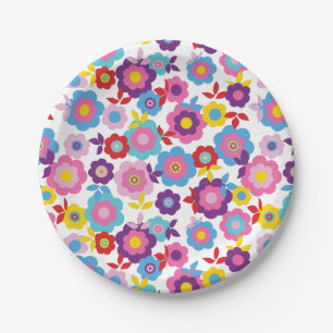 Eilin's Spring Flowers 2 Paper Plate
