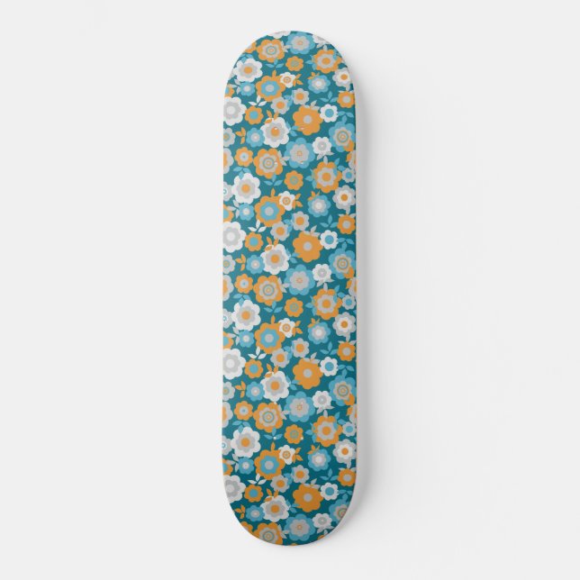 Eilin's Spring Flowers Skateboard (Front)