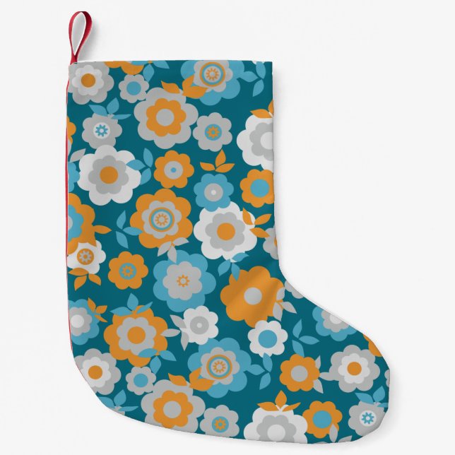 Eilin's Spring Flowers Small Christmas Stocking (Front)