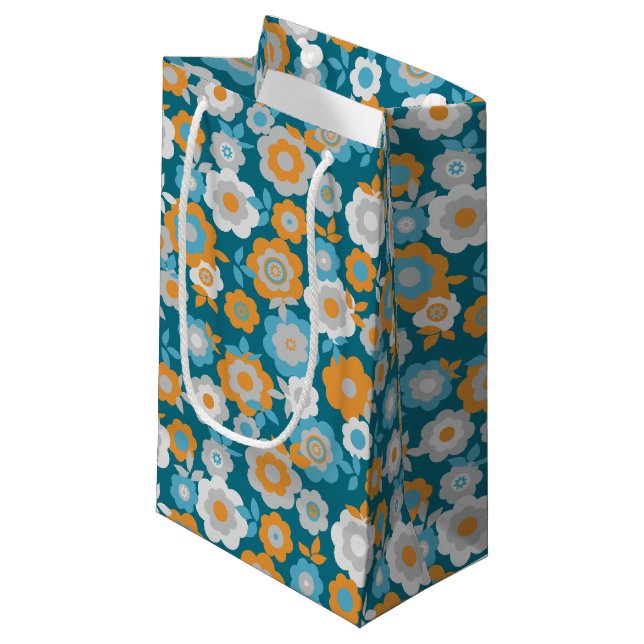 Eilin's Spring Flowers Small Gift Bag (Front Angled)