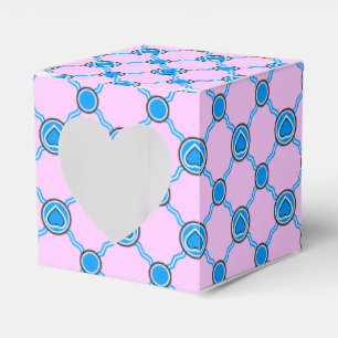 Ein blau weisses Herz Favour Box