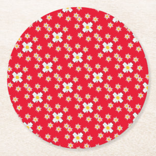 Ein Pappuntersetzer für echte schweizer Patrioten Round Paper Coaster