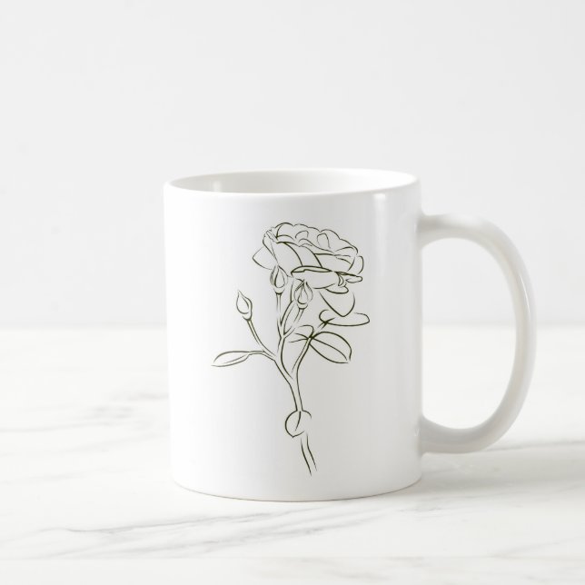 Eine Rose für die Liebste.... Coffee Mug (Right)
