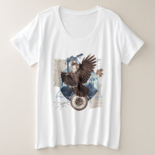 Eine schöne Collage mit Adler Plus Size T-Shirt