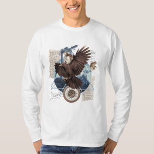 Eine schöne Collage mit Adler      T-Shirt