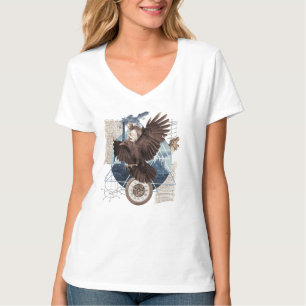 Eine schöne Collage mit Adler       T-Shirt